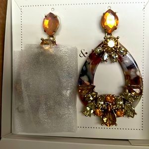 Earrings for pierced ears. Still in box, never worn. Beautiful!